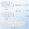 TECKNET Cloud Keyboard Wrist Rest Set Cloud Wrist Rest with NonSlip Base PU Leather Wrist Pad for Keyboard with Ergonomic Memory Foam for Computer Laptop Office Gaming and Pain Relief White