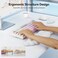 TECKNET Cloud Keyboard Wrist Rest Set Cloud Wrist Rest with NonSlip Base PU Leather Wrist Pad for Keyboard with Ergonomic Memory Foam for Computer Laptop Office Gaming and Pain Relief White