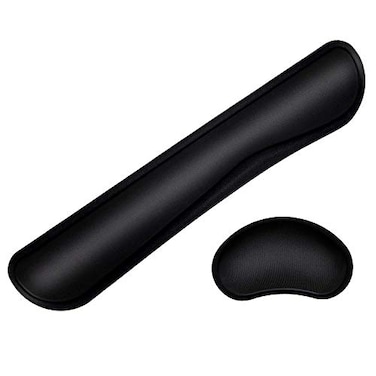 TONOS Keyboard Wrist Rest 17 Wrist Rest for Computer Keyboard with Memory Foam Ergonomic Design Wrist Rest Set for Easy Typing Wrist Pain Relief AntiSkid Wrist Rest for OfficeGamingLaptop