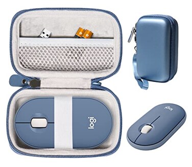 CaseSack Mouse Case for Logitech Pebble Pebble M350 M355 i345 Wireless Bluetooth Mouse Blue