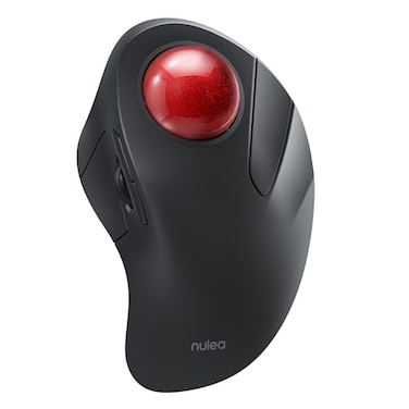 Nulea Wireless Ergonomic Trackball Mouse Rechargeable Bluetooth Rollerball Mouse 44mm Index Finger Trackball 5 Adjustable DPI Compatible with PC Laptop Mac