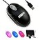 SOON GO Wired MouseUSB Wired MouseErgonomic Optical Design15M USB Cable Plug Play for PCLaptopDesktop Black