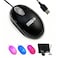 SOON GO Wired MouseUSB Wired MouseErgonomic Optical Design15M USB Cable Plug Play for PCLaptopDesktop Black
