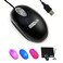 SOON GO Wired MouseUSB Wired MouseErgonomic Optical Design15M USB Cable Plug Play for PCLaptopDesktop Black