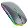 PEIBO Bluetooth Wireless Mouse for Laptop mac MacBook ipad MacBook air MacBook pro pc Desktop Computer Windows Chromebook Notebook Gray Black