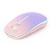 Unipows Wireless Mouse 24G Slim Portable Computer Mouse with Nano Receiver Less Noise Mobile Optical Mice for Notebook PC Laptop Computer Mac Gradient Pink to Purple