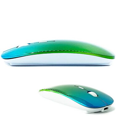 KLO Bluetooth Mouse for MacBookLaptopNotebookpciPadChromebook Wireless Mouse for MacBook ProAIR Green Blue