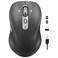 CITLLA Wireless Bluetooth Mouse Portable Rechargeable MultiDevice4Level DPIUSBA Receiver and Two Bluetooth MultiSystem4Way Scrollig for MacBook AirPro iPad Laptop Computer Grey