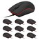 Guiheng 10 Pack Wired Mouse USB Wired Computer Mouse for Right or Left Hand Ergonomic with Durable Clicks for PC Laptop Desktop Chromebook Notebook Mac