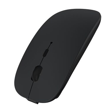 SUNGI Bluetooth Mouse for LaptopMacBookiPadAndroid PCRechargable Quiet Slim Wireless Mice Compatible with WindowsLinuxTabletBlack