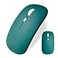 Dolrso Wireless Bluetooth Mouse for iPadMacBook ProAirLaptoppc Rechargeable Silent Mouse Portable Slim for Surface ProLenovoSamsung Tablet Jade Green
