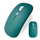 Dolrso Wireless Bluetooth Mouse for iPadMacBook ProAirLaptoppc Rechargeable Silent Mouse Portable Slim for Surface ProLenovoSamsung Tablet Jade Green
