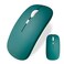 Dolrso Wireless Bluetooth Mouse for iPadMacBook ProAirLaptoppc Rechargeable Silent Mouse Portable Slim for Surface ProLenovoSamsung Tablet Jade Green