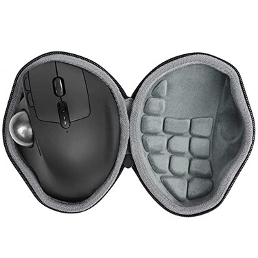co2CREA Hard Case Replacement for Logitech MX Ergo SMX Ergo Wireless Trackball Mouse Black Case