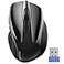 TECKNET Wireless Mouse 24G Ergonomic Optical Mouse Computer Mouse for Laptop PC Computer Chromebook Notebook 6 Buttons 24 Months Battery Life 2600 DPI 5 Adjustment Levels Black