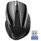 TECKNET Wireless Mouse 24G Ergonomic Optical Mouse Computer Mouse for Laptop PC Computer Chromebook Notebook 6 Buttons 24 Months Battery Life 2600 DPI 5 Adjustment Levels Black