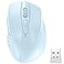 TECKNET Wireless Mouse 24G Ergonomic Optical Mouse Computer Mouse for Laptop PC Computer Chromebook Notebook 6 Buttons 24 Months Battery Life 2600 DPI 5 Adjustment Levels Lightblue