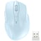 TECKNET Wireless Mouse 24G Ergonomic Optical Mouse Computer Mouse for Laptop PC Computer Chromebook Notebook 6 Buttons 24 Months Battery Life 2600 DPI 5 Adjustment Levels Lightblue