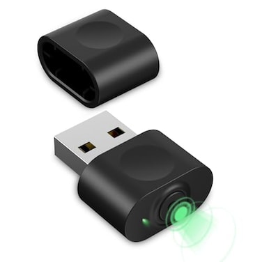 HOTLIFE Undetectable Mouse Jiggler USB Mover Device Keeps PC Awake DriverFree Wiggler Auto Shaker with 3 Mode Switch Button to Keep Laptop Computer Screen Active Black