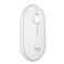 Logitech Pebble Mouse 2 M350s Slim Bluetooth Wireless Mouse Portable Lightweight Customizable Button Quiet Clicks EasySwitch for Windows macOS iPadOS Android Chrome OS Tonal White