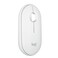 Logitech Pebble Mouse 2 M350s Slim Bluetooth Wireless Mouse Portable Lightweight Customizable Button Quiet Clicks EasySwitch for Windows macOS iPadOS Android Chrome OS Tonal White