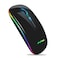 MMK Wireless Bluetooth Mouse for Laptop Rechargeable Mouse 24G USB Optical Wireless Mouse LED Slim Dual ModeBluetooth 50 and 24G Wireless for Laptop PC Mac OS Android Windows Black