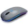 WREANU Wireless Bluetooth Mouse Rechargeable Laptop Mice with LED Lights Silent Slim UseBT52 and 24G Portable USB Dual Mode Computer Mouse for LaptopiPadTabletAppleComputerMac Grey