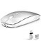 Vxeei Wireless Mouse for Laptop CpmputerBluetooth Mouse for MacBookSilver