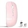 Vxeei Wireless Mouse for Laptop CpmputerBluetooth Mouse for MacBookPink