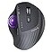 ProtoArc Wireless Trackball Mouse EM01 NL Ergonomic Bluetooth Rollerball Thumb Rechargeable Computer Laptop Mouse Adjustable Angle 3 Device Connection for PC Mac WindowsPurple Ball