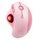 seenda Wireless Trackball Mouse Ergonomic Bluetooth Rollerball Mouse Rechargeable 3 Device Connection Optical Mice Adjustable DPI Thumb Control Mice Compatible for PCLaptopWindowsMac Pink