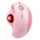 seenda Wireless Trackball Mouse Ergonomic Bluetooth Rollerball Mouse Rechargeable 3 Device Connection Optical Mice Adjustable DPI Thumb Control Mice Compatible for PCLaptopWindowsMac Pink