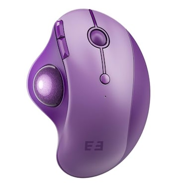 seenda Wireless Trackball Mouse Ergonomic Bluetooth Rollerball Mouse Rechargeable 3 Device Connection Optical Mice Adjustable DPI Thumb Control Mice Compatible for PCLaptopWindowsMac Purple
