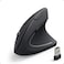 Anker 24G Wireless Vertical Ergonomic Optical Mouse for Work MultiDevice Connectivity 8001200 1600 DPI 5 Buttons for Laptop Desktop PC Black