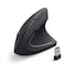 Anker 24G Wireless Vertical Ergonomic Optical Mouse for Work MultiDevice Connectivity 8001200 1600 DPI 5 Buttons for Laptop Desktop PC Black