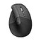 Logitech Lift Vertical Ergonomic Mouse Wireless Bluetooth or Logi Bolt USB Receiver Quiet clicks 6 Buttons Compatible with WindowsmacOSiPadOS Laptop PC Graphite