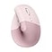 Logitech Lift Vertical Ergonomic Mouse Wireless Bluetooth or Logi Bolt USB Receiver Quiet clicks 6 Buttons Compatible with WindowsmacOSiPadOS Laptop PC Rose