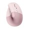 Logitech Lift Vertical Ergonomic Mouse Wireless Bluetooth or Logi Bolt USB Receiver Quiet clicks 6 Buttons Compatible with WindowsmacOSiPadOS Laptop PC Rose
