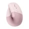 Logitech Lift Vertical Ergonomic Mouse Wireless Bluetooth or Logi Bolt USB Receiver Quiet clicks 6 Buttons Compatible with WindowsmacOSiPadOS Laptop PC Rose