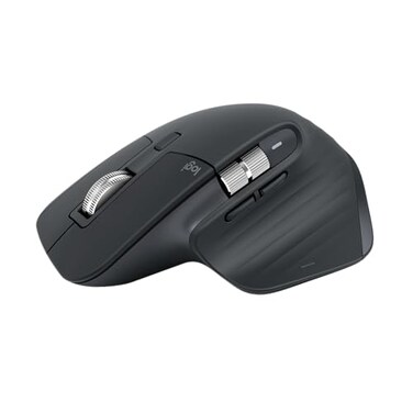 Logitech MX Master 3S Bluetooth Edition Wireless Mouse No USB Receiver UltraFast Scrolling Ergo 8K DPI Track on Glass Quiet Clicks Works with Apple Mac Windows PC Linux Chrome Graphite