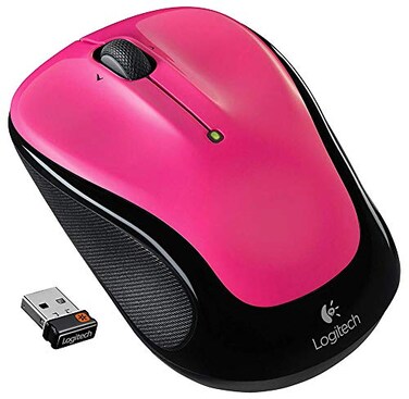 Logitech M325 Wireless Mouse for Web Scrolling Brilliant Rose