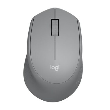 Logitech M330 Silent Wireless Mouse 24GHz with USB Receiver Optical Tracking Quiet Lightweight Long Battery Life for PC Mac Laptop Chromebook Grey