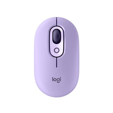 Logitech POP Mouse Compact and Portable Wireless Bluetooth Mouse with Programmable Buttons and Quiet Clicks EasySwitch Between up to 3 Devices Laptop Tablet PC Cosmos