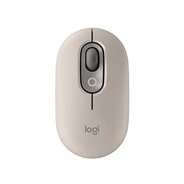 Logitech POP Mouse Compact and Portable Wireless Bluetooth Mouse with Programmable Buttons and Quiet Clicks EasySwitch Between up to 3 Devices Laptop Tablet PC Mist