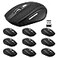 Guiheng Wireless Mouse 24Ghz Wireless Mouse Computer Mouse 1200DPI6 Buttons with Nano Receiver for LaptopPCChromebookComputerNotebookOffice10 Pack