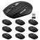 Guiheng Wireless Mouse 24Ghz Wireless Mouse Computer Mouse 1200DPI6 Buttons with Nano Receiver for LaptopPCChromebookComputerNotebookOffice10 Pack