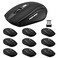 Guiheng Wireless Mouse 24Ghz Wireless Mouse Computer Mouse 1200DPI6 Buttons with Nano Receiver for LaptopPCChromebookComputerNotebookOffice10 Pack