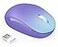 seenda Wireless Mouse 24G Noiseless Mouse with USB Receiver Portable Computer Mice for PC Tablet Laptop Notebook Chromebook Gradient Purple
