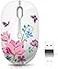 JUHOO Wireless Mouse with Nano Receiver for PC Laptop Notebook Computer MacBook Less Noise Portable Mobile Optical Mice