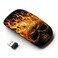 KOOLmouse Optical 24G Wireless Mouse Flames Black Fire Metal Death Skull